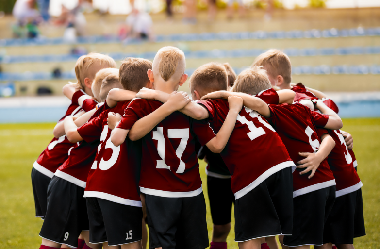 A kid sports team.