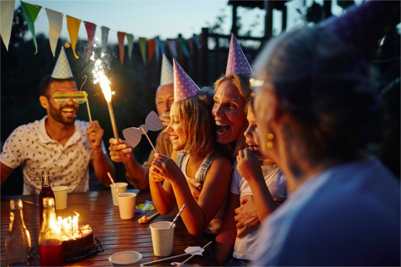 Planning the birthday fundraiser.