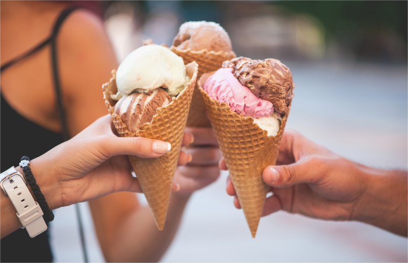 Ice cream fundraising is one of the summer fundraising idea.