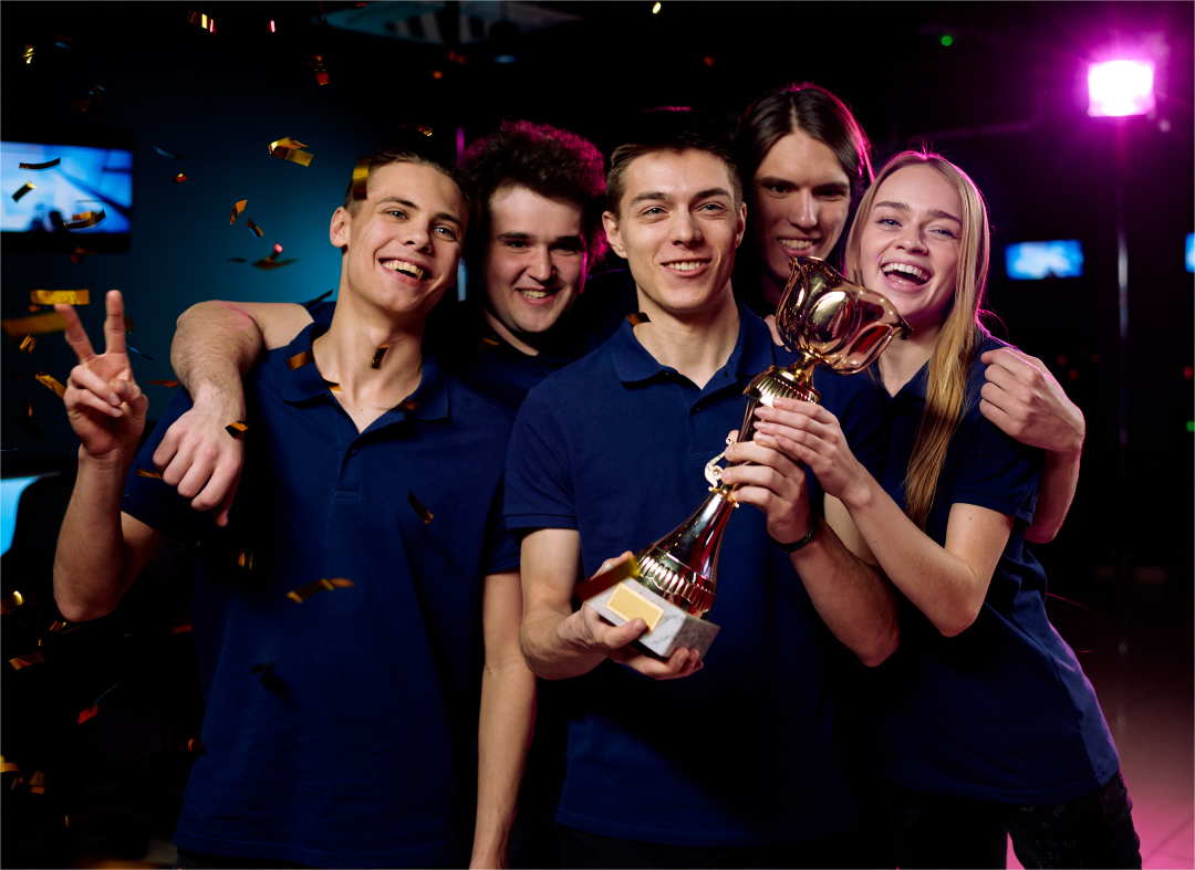 The team is happy.