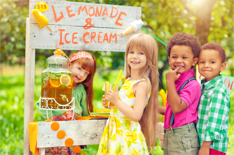 Summer fundraising ideas - Lemonade stand.