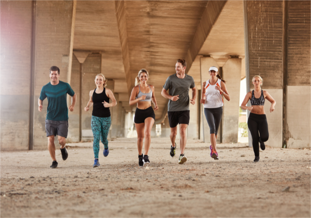 A running team.