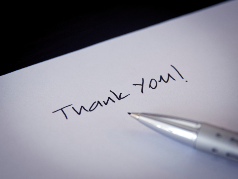 Common mistakes to aviod in fundraising thank you note.
