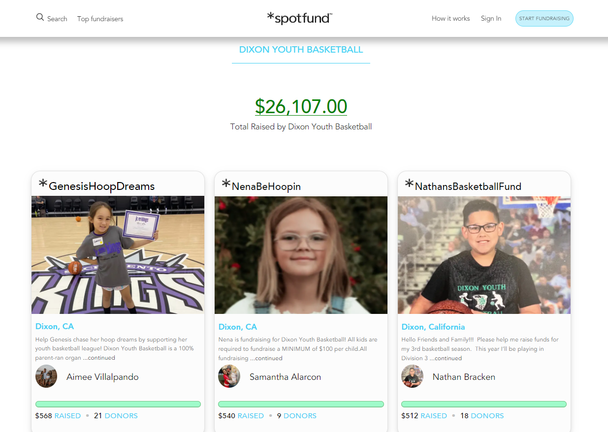 *spotfund, one of the best team fundraisers.