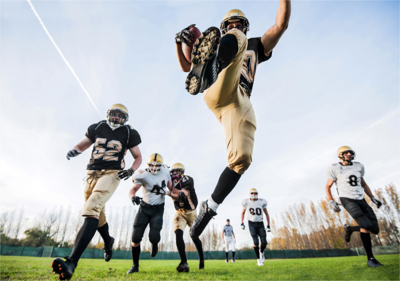 College football team.