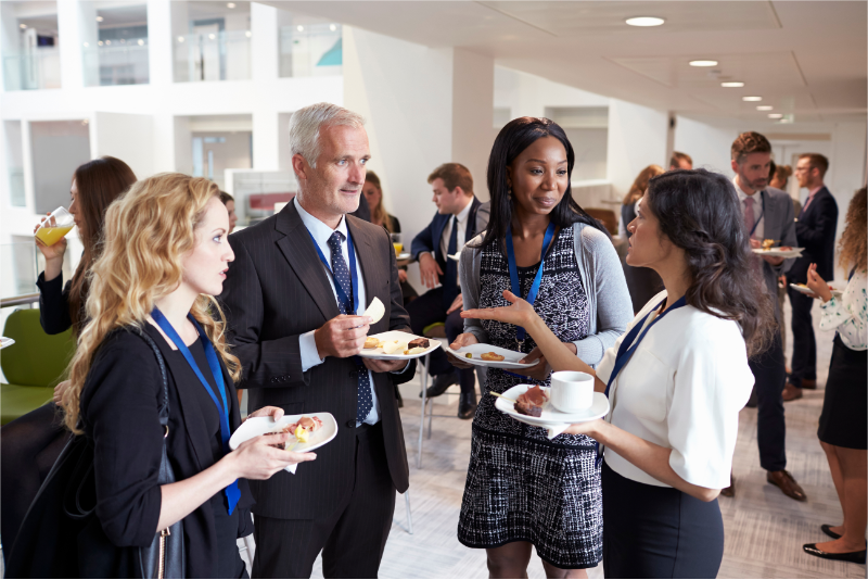 Networking mixers.