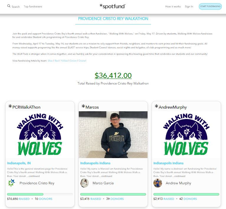 walk-a-thon, one of the best team fundraisers, on *spotfund.
