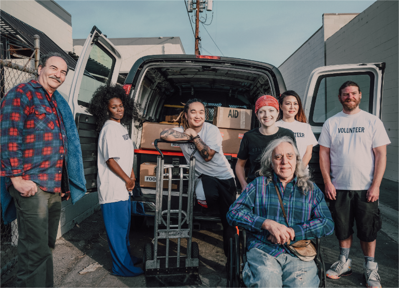 A group of nonprofit volunteers.