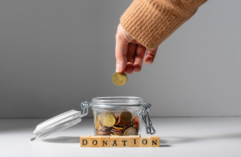 How to ask for a donation.